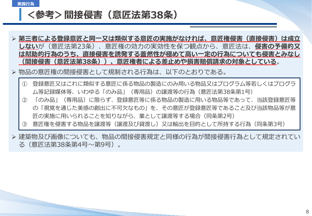 第20回 仮想空間におけるデザイン保護制度の整備 資料スライド 7枚目
