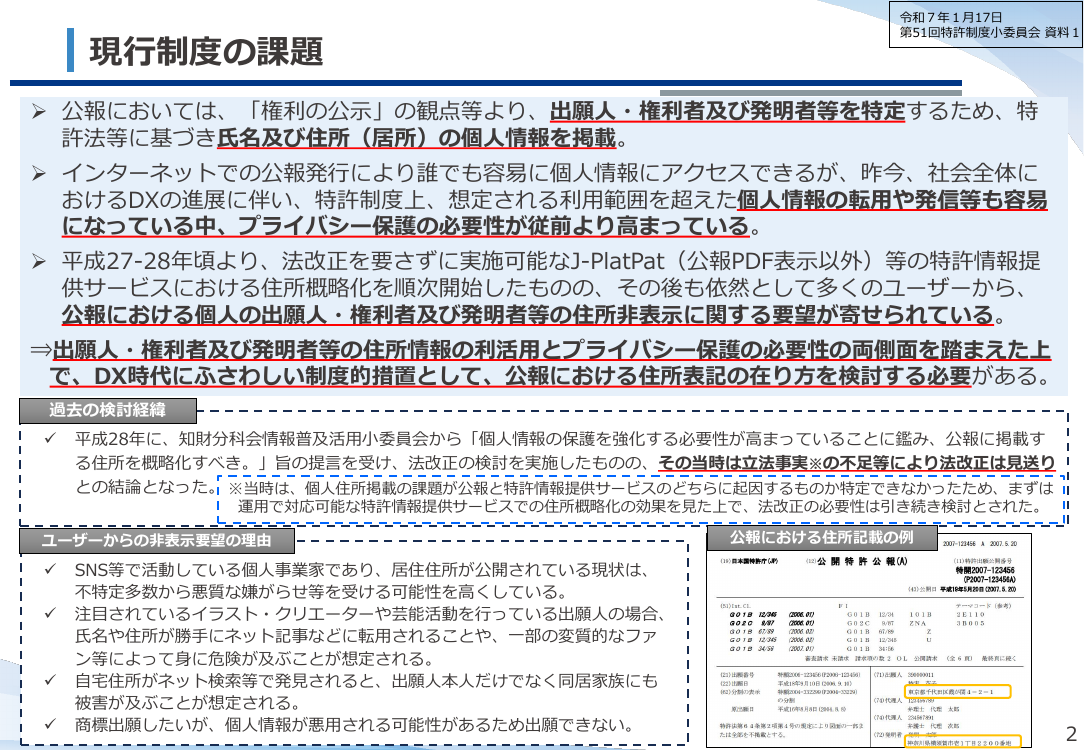 特許庁行政手続の利便性向上・基盤整備 資料スライド