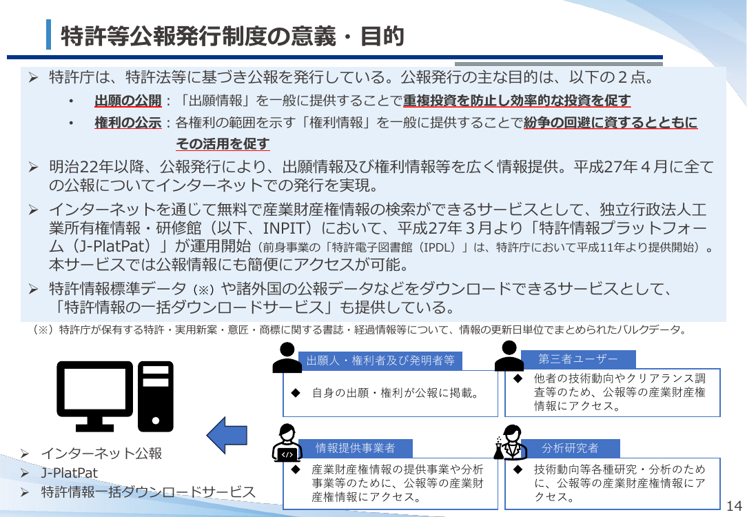特許等公報における住所の概略表記化 該当資料スライド 2枚目