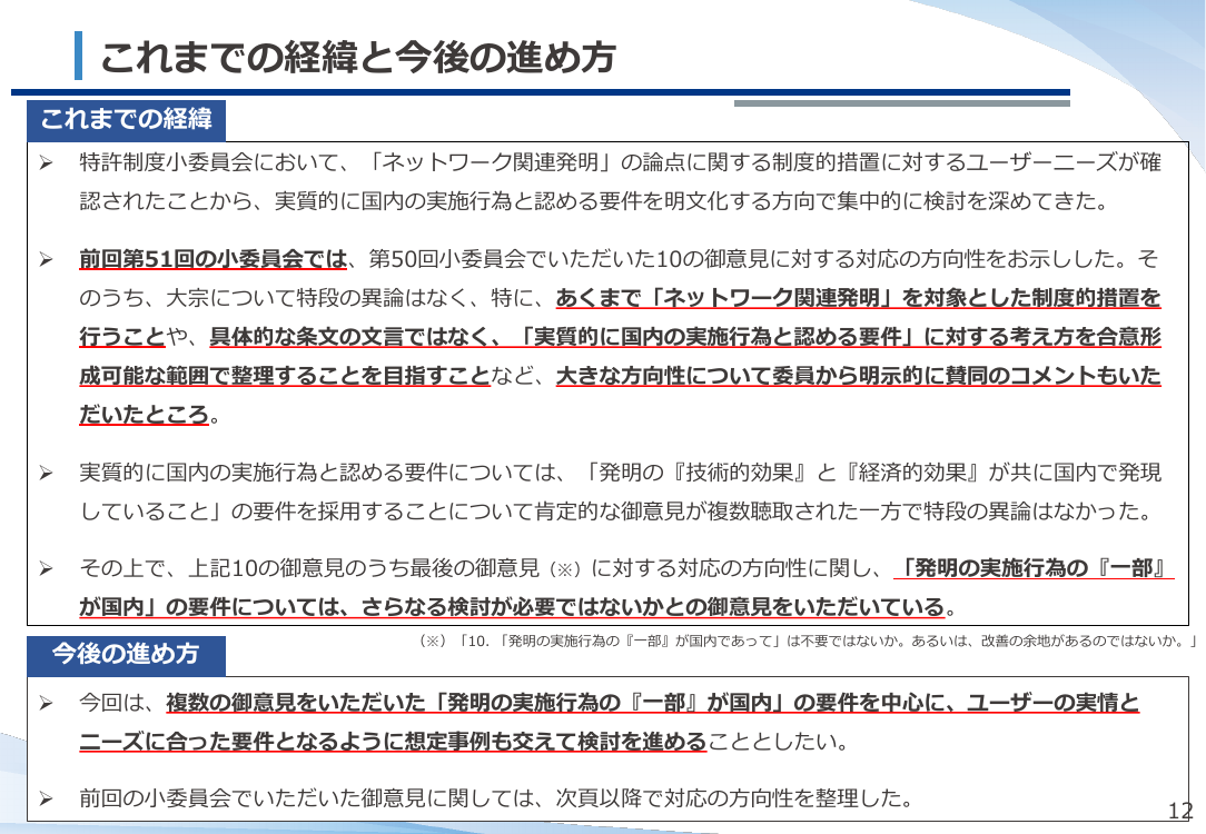 ネットワーク関連発明の権利保護 該当資料スライド 3枚目