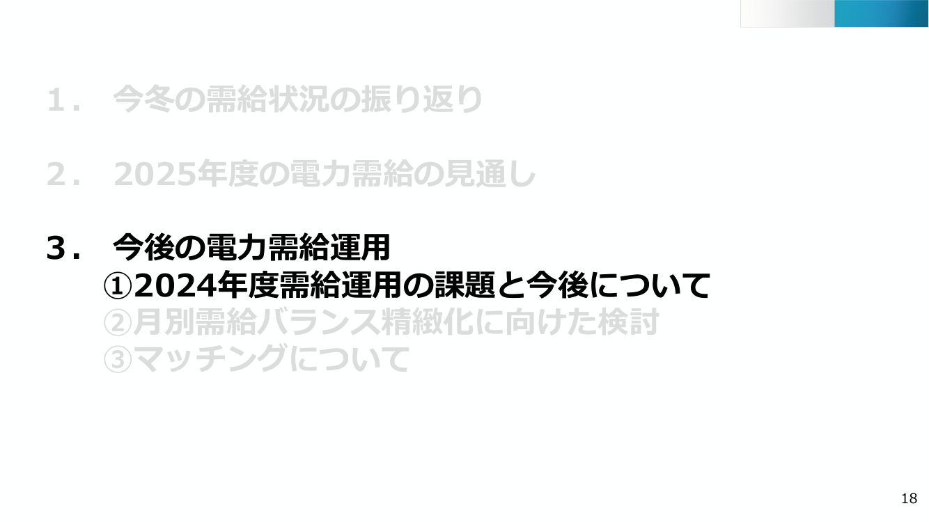 電力需給運用の見直しと需給バランス確認の精緻化 該当資料スライド 1枚目