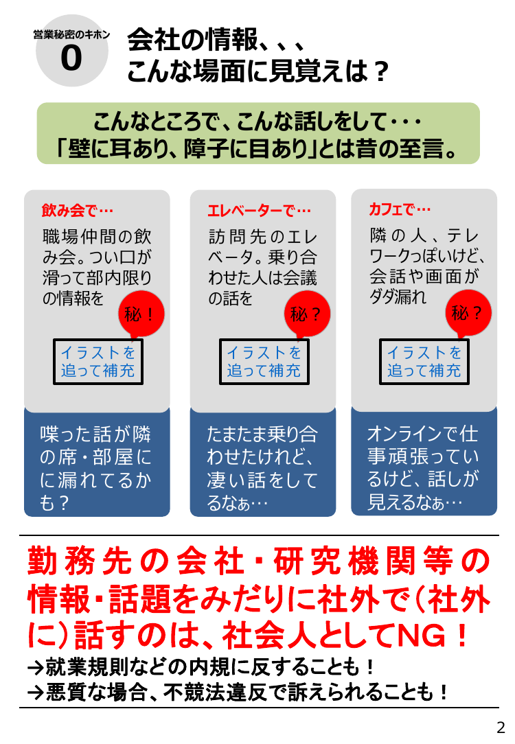 第24回 従業員向け営業秘密啓発資料の作成・公表 資料スライド 3枚目