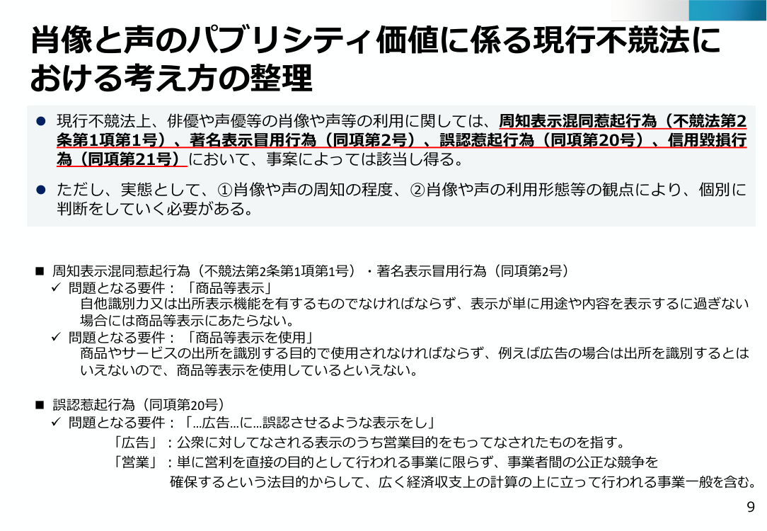 生成AIと知的財産権に関するルール整備 該当資料スライド 2枚目