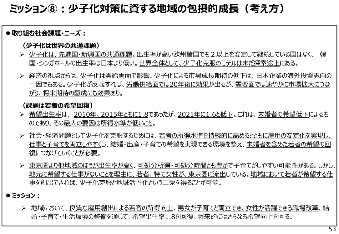 少子化対策