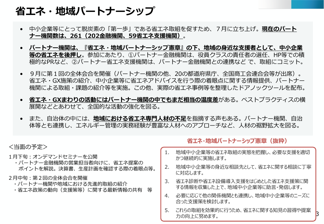 第47回 省エネ・地域パートナーシップ 資料スライド 1枚目