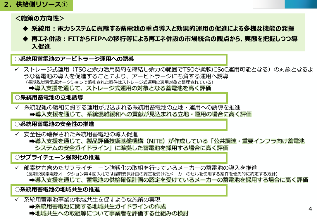 分散型エネルギーリソース推進施策 資料スライド