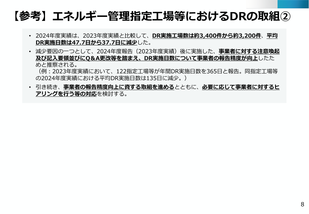 第50回 分散型エネルギーリソース推進施策 資料スライド 8枚目