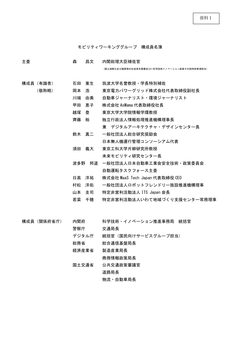第10回 ドローン航路の整備・ルール策定 資料スライド 1枚目