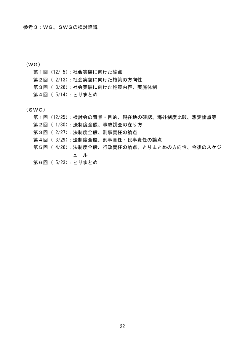 第4回 自動運転車の社会的ルールの在り方検討（SWG） 資料スライド 4枚目