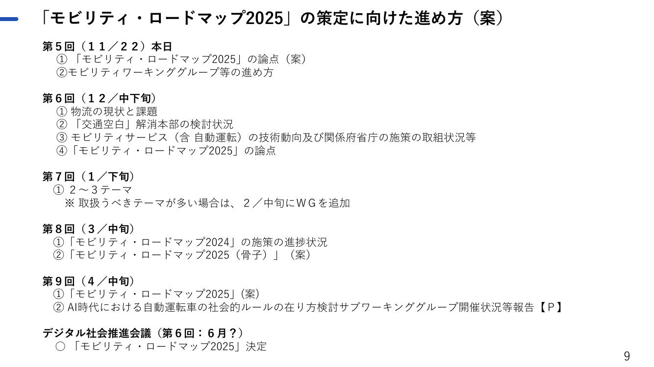 第5回 ドローン航路の整備・ルール策定 資料スライド 10枚目