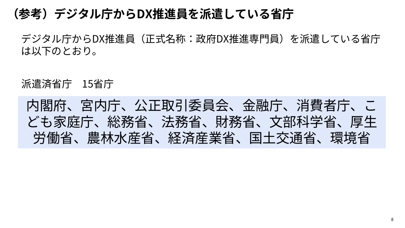 第3回 行政手続の棚卸調査 資料スライド 8枚目