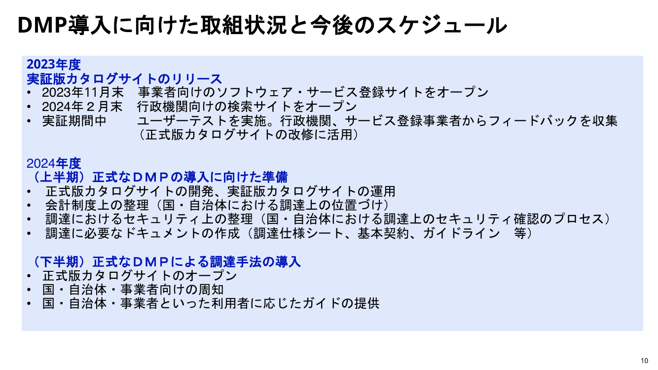第4回 デジタルマーケットプレイスの開発・運用 資料スライド 10枚目