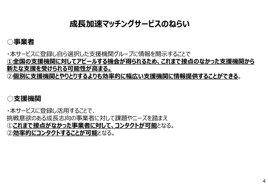 中堅・中小企業のDX推進支援 該当資料スライド 4枚目