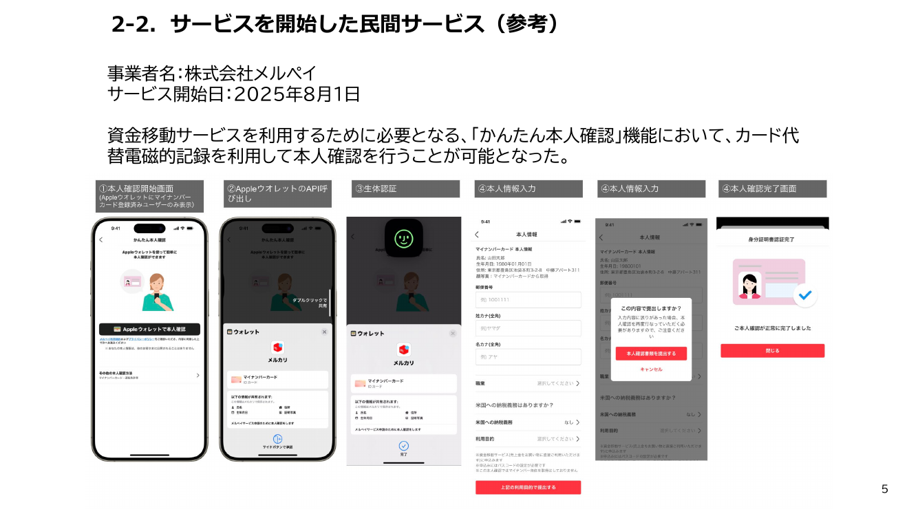 マイナンバーカード機能のスマートフォン搭載（iPhone） 該当資料スライド 8枚目