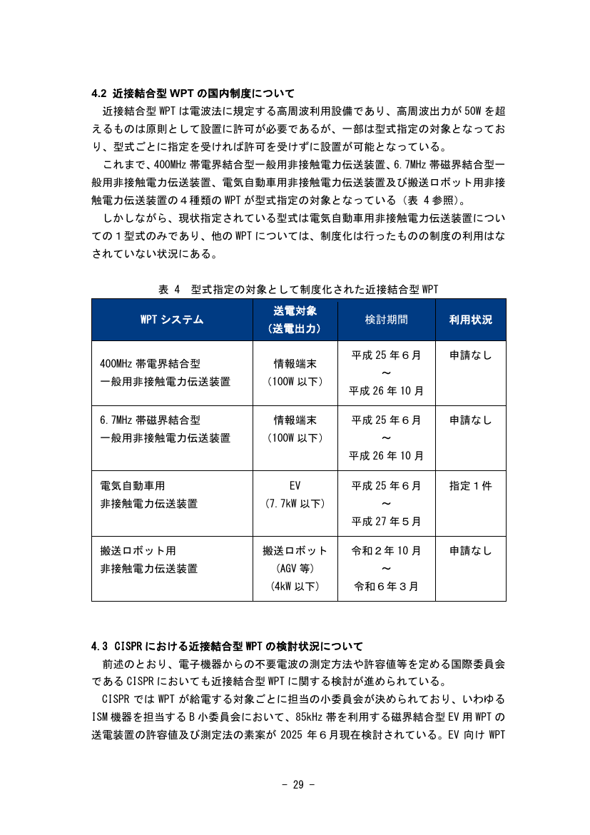 近接結合型WPTの制度化 該当資料スライド 5枚目