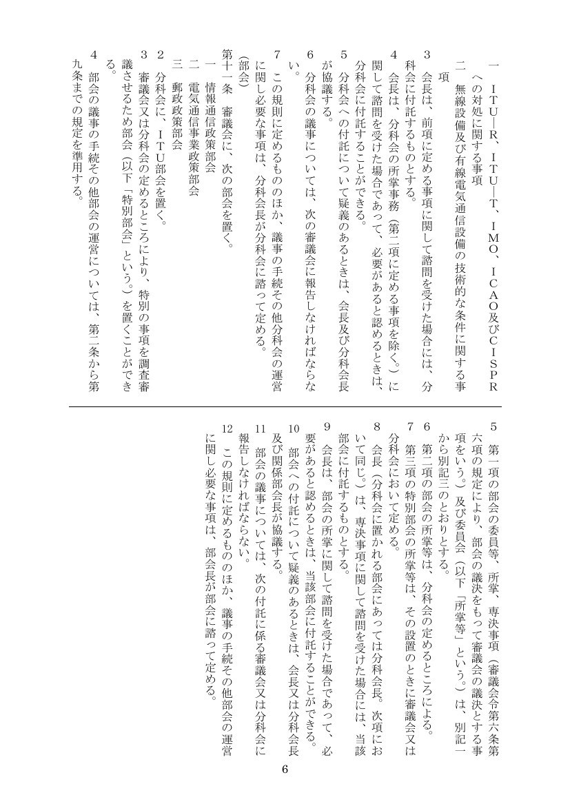 第54回 電気通信事業政策に係る所掌等の見直し 資料スライド 6枚目
