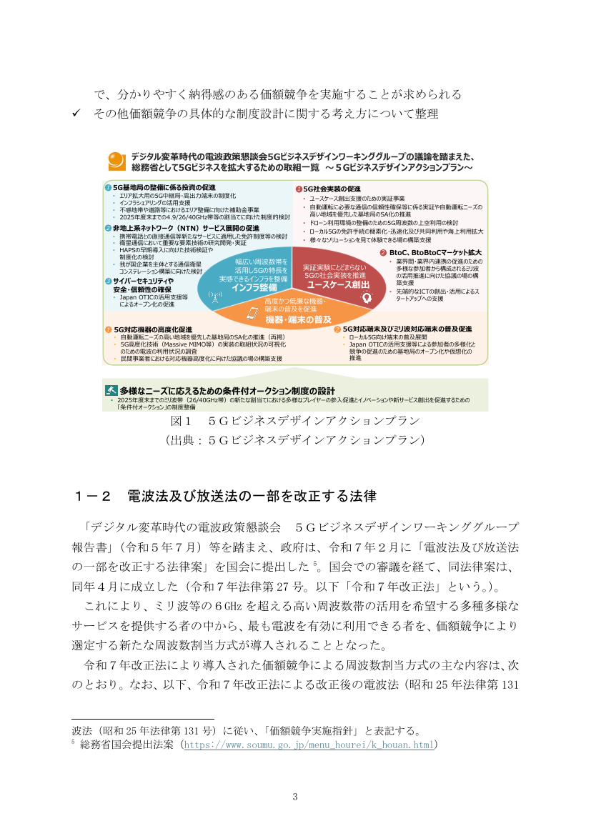 価額競争による周波数割当制度の導入 資料スライド