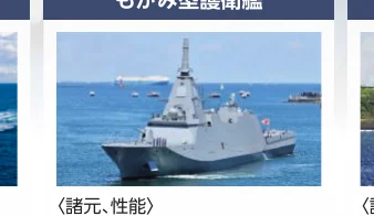もがみ型護衛艦の航行中の写真
