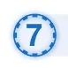 青い円の中に数字の7が入ったアイコン