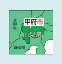 山梨県甲府市の地図