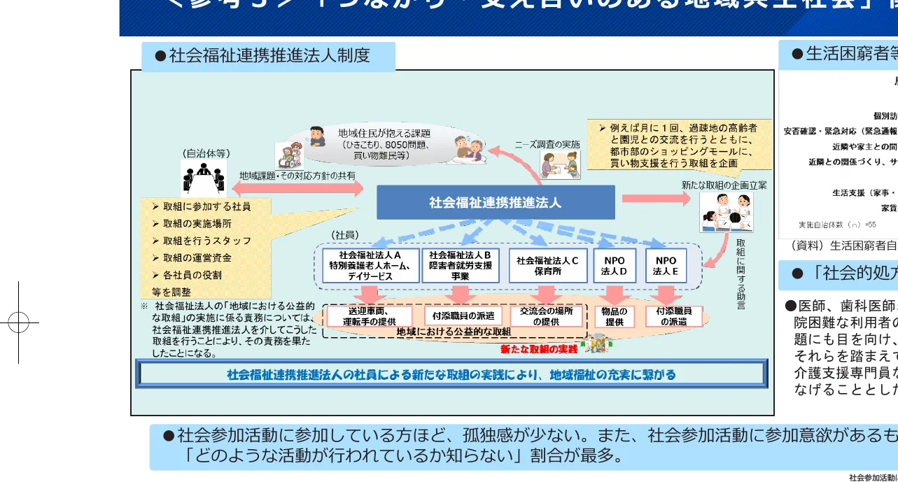 社会福祉連携推進法人制度のフロー図