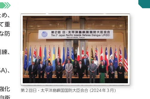 第2回 日・太平洋島嶼国国防大臣会合（JPIDD、2024年3月）の集合写真