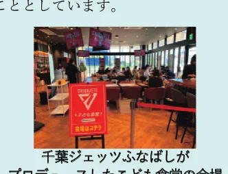千葉ジェッツふなばしがプロデュースした子ども食堂の会場の写真