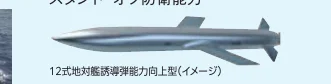 12式地対艦誘導弾能力向上型のイメージイラスト