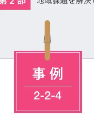 ピンク色のカードに「事例」と「2-2-4」と書かれた画像