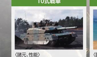10式戦車が走行している様子を捉えた写真