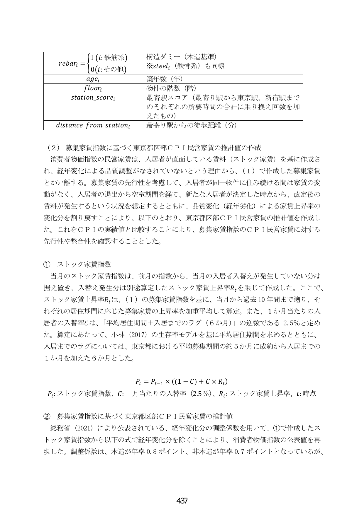 募集家賃指数に基づく東京都区部CPI民営家賃の推計値の作成