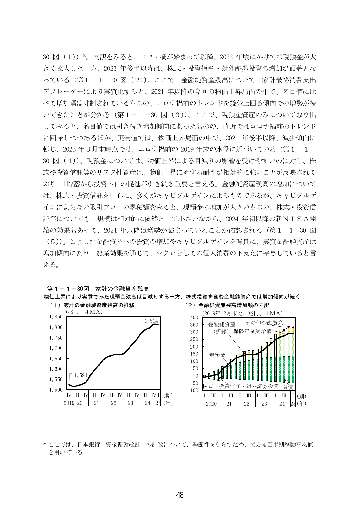 第1-1-30図 家計の金融資産残高