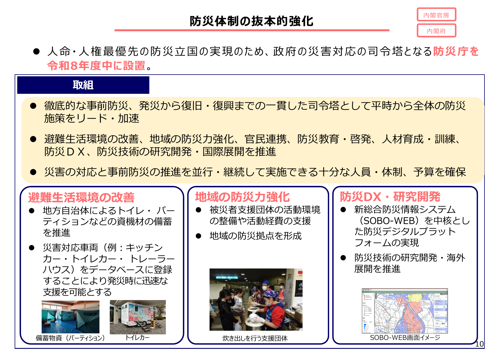 2026年度「防災庁」設置