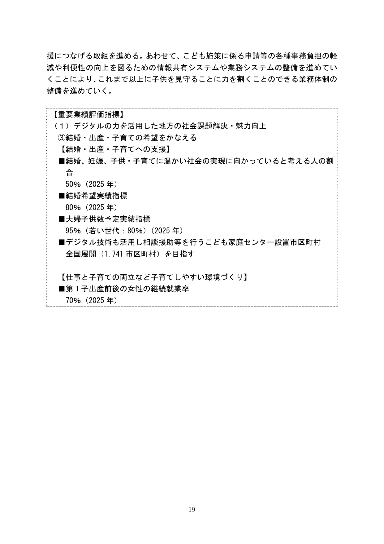重要業績評価指標（KPI）