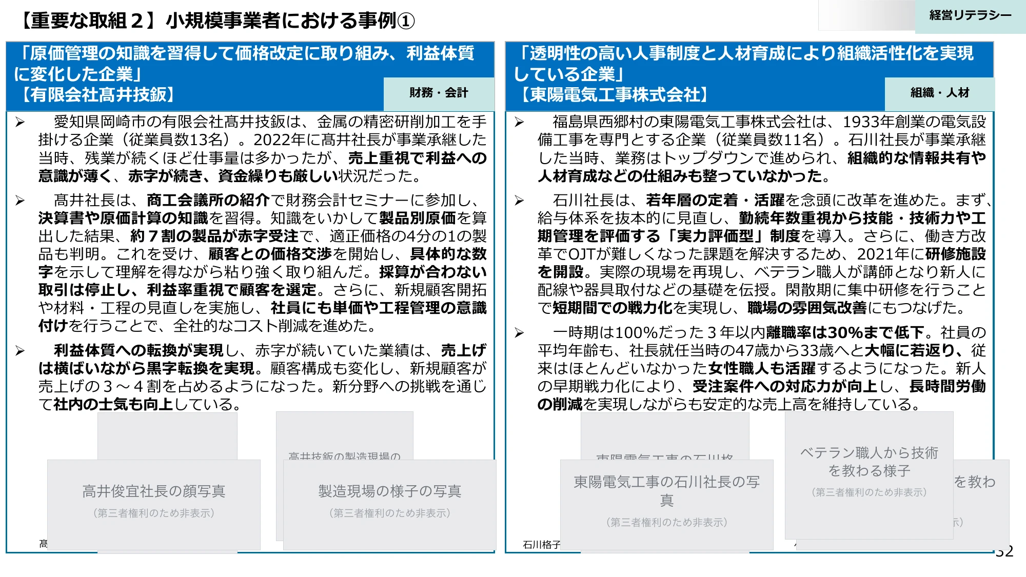 【重要な取組2】小規模事業者における事例1