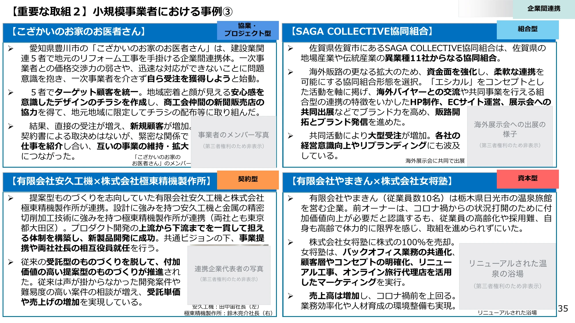 【重要な取組２】小規模事業者における事例③