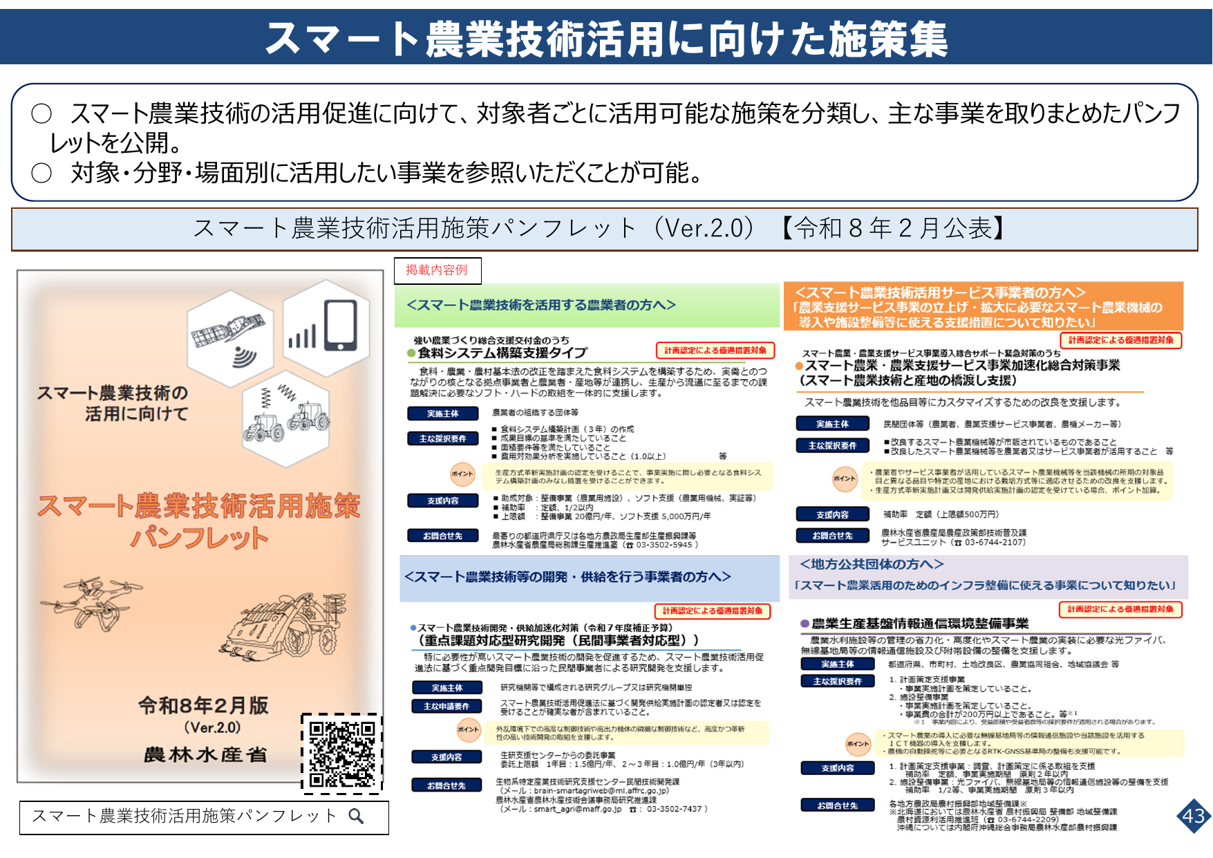 スマート農業をめぐる情勢について