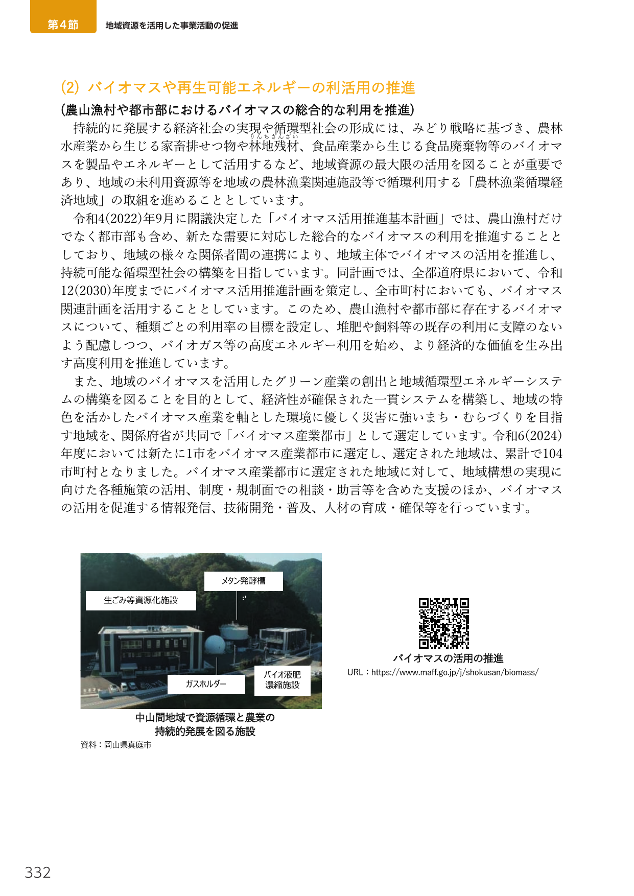 (2) バイオマスや再生可能エネルギーの利活用の推進