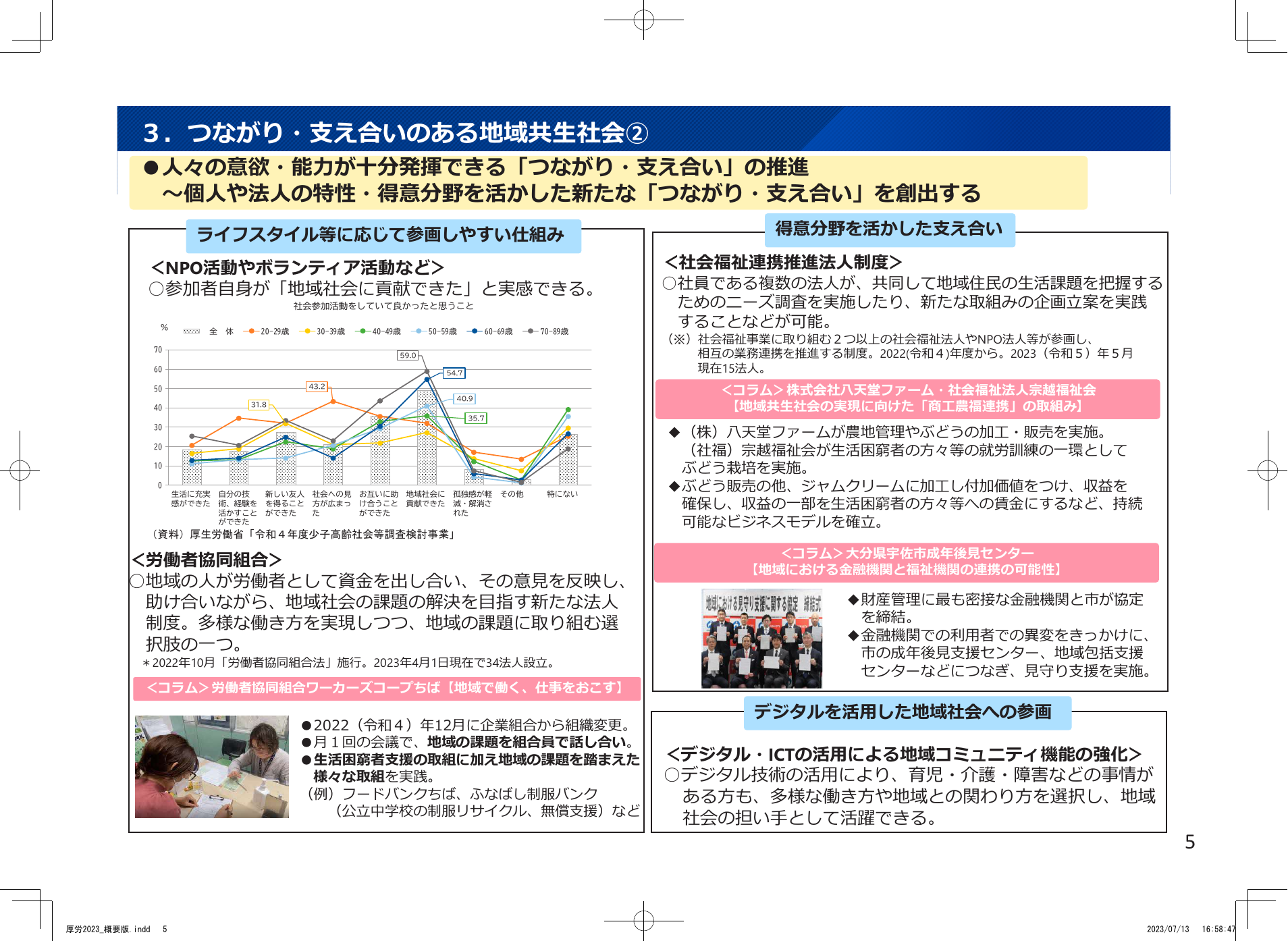 つながり・支え合いのある地域共生社会②