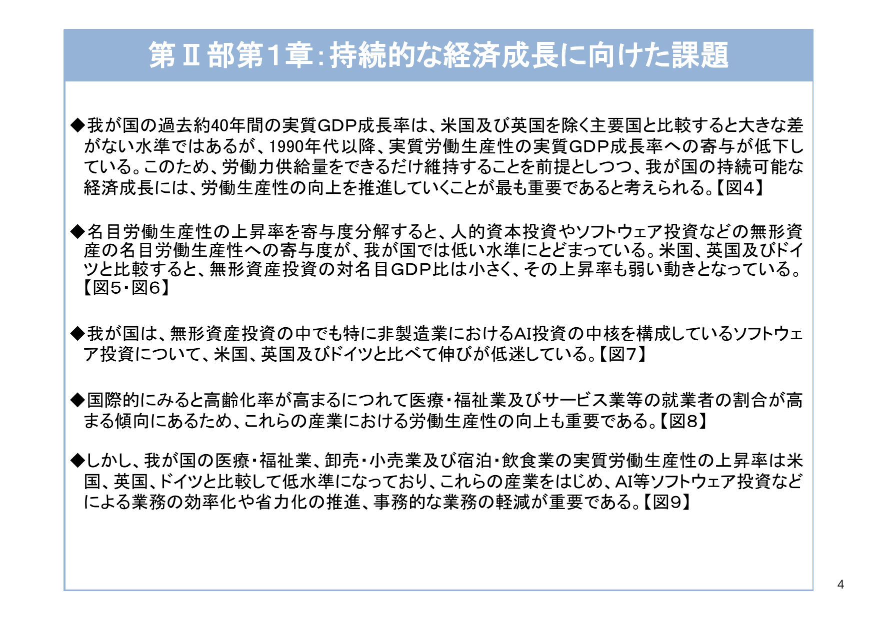 AI・ソフト投資の伸び悩み