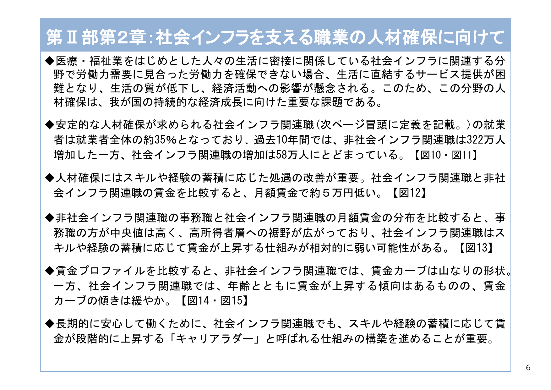 第Ⅱ部第2章:社会インフラを支える職業の人材確保に向けて