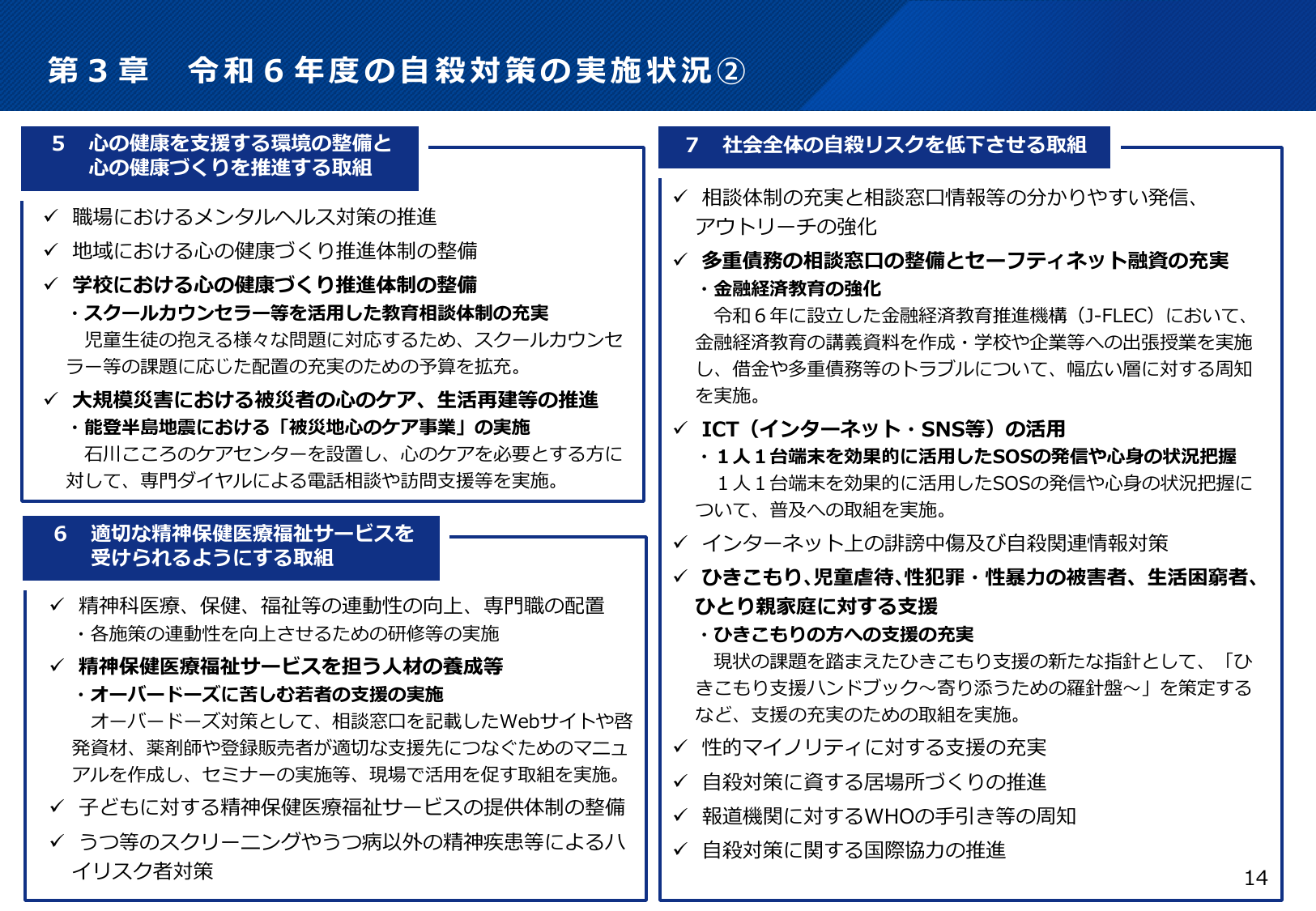 令和7年版 自殺対策白書（概要版）
