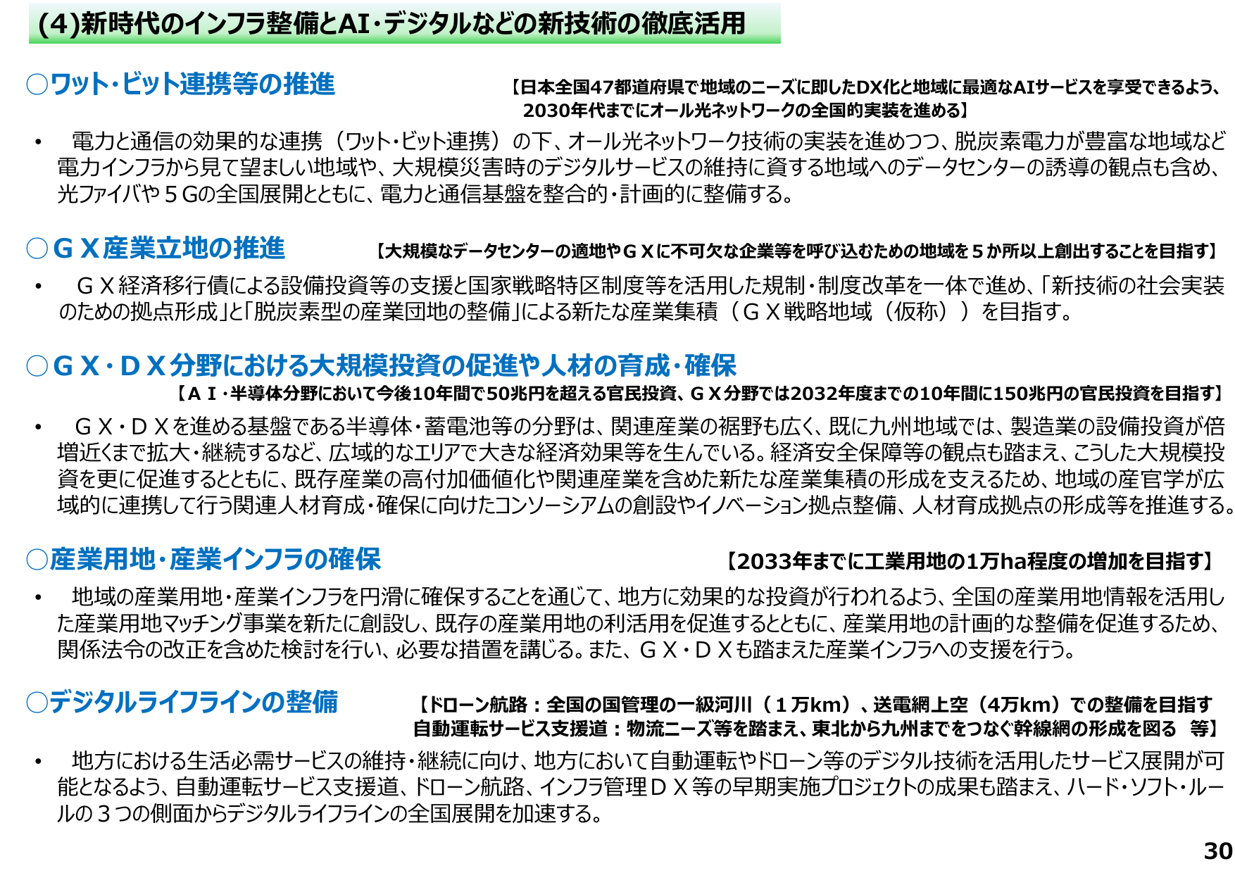 工業用地1万haを拡大