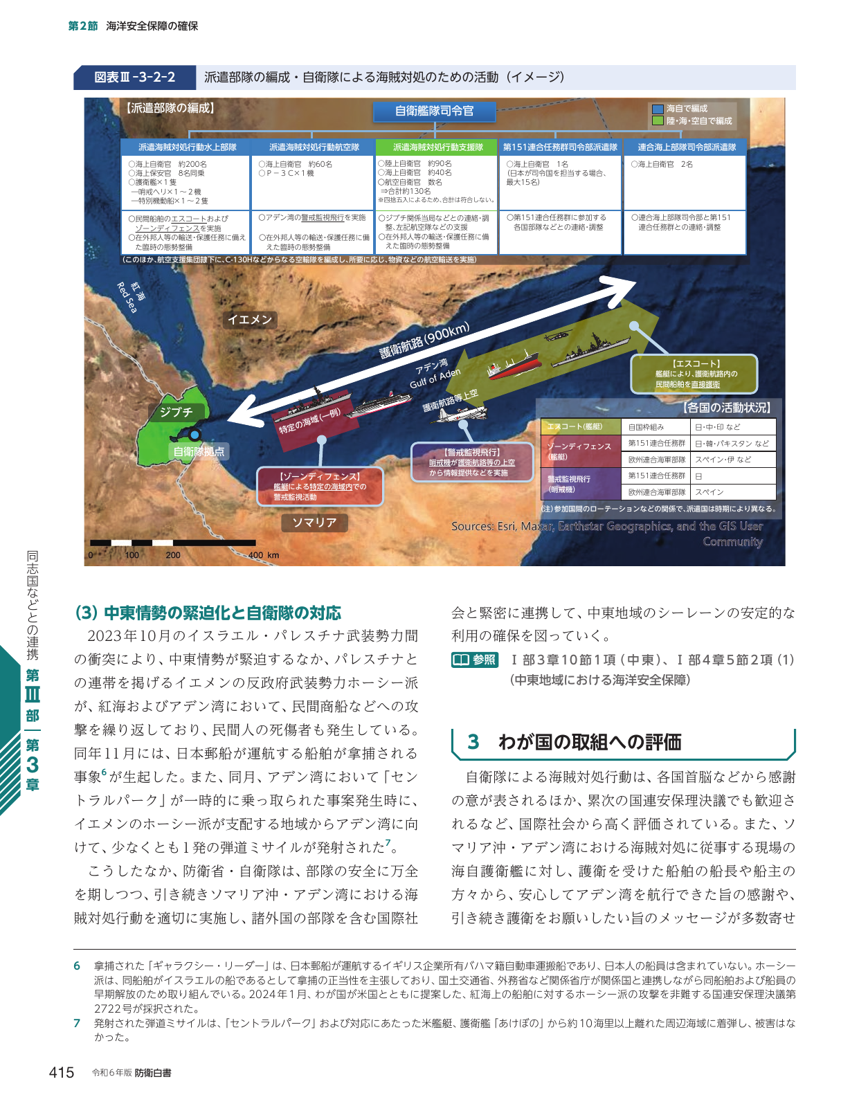 派遣部隊の編成・自衛隊による海賊対処のための活動（イメージ）
