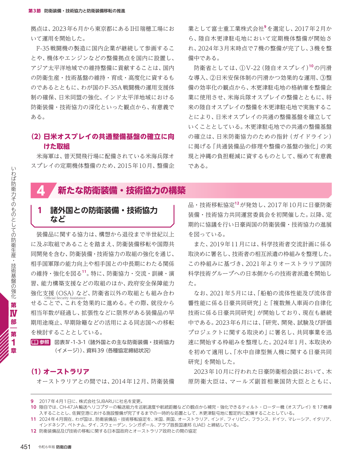 第3節 防衛装備・技術協力と防衛装備移転の推進