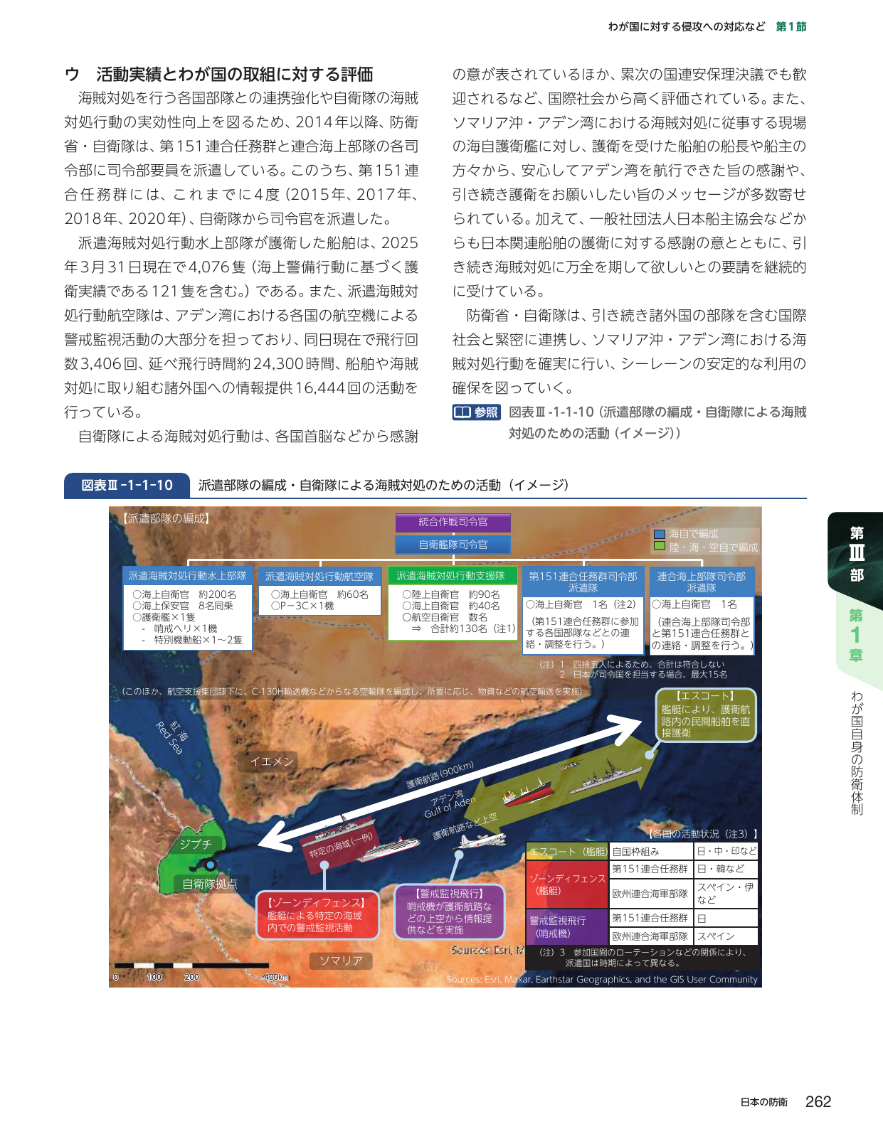 派遣部隊の編成・自衛隊による海賊対処のための活動（イメージ）