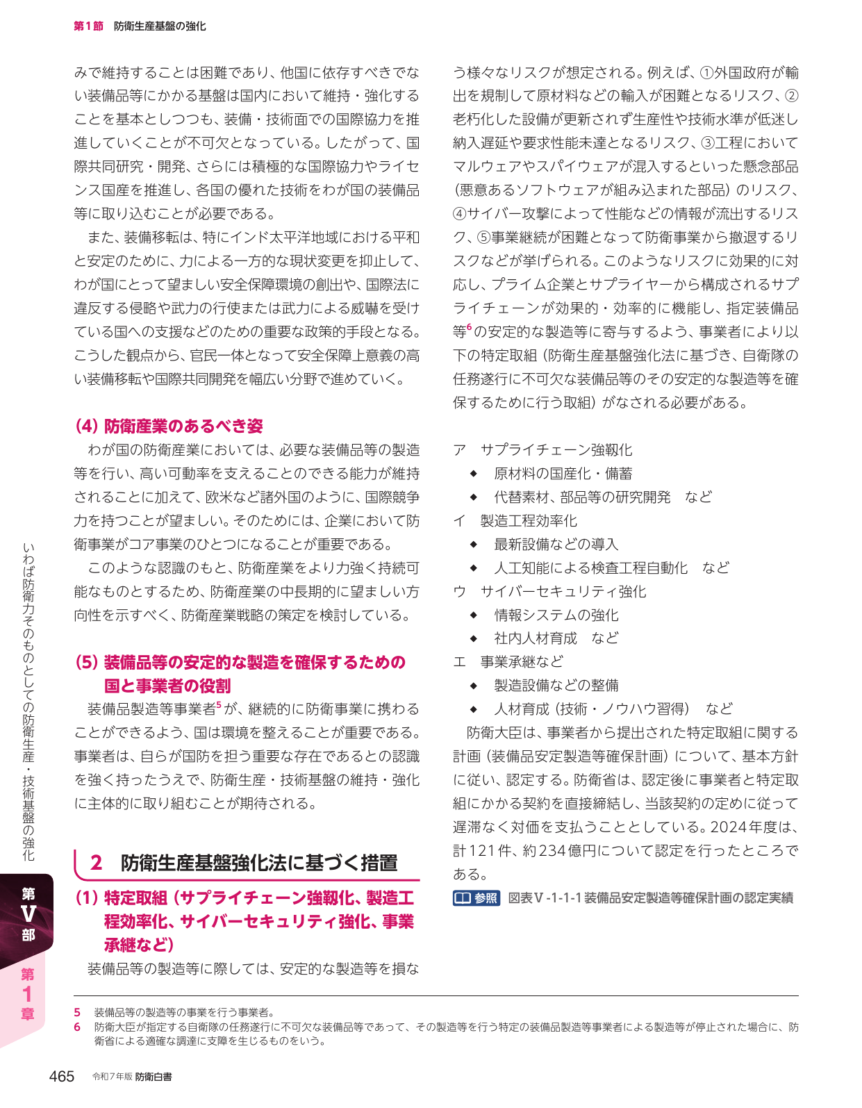 第1節 防衛生産基盤の強化
