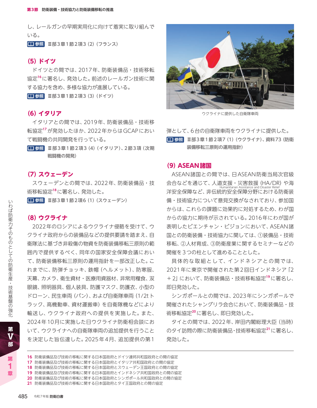第3節 防衛装備・技術協力と防衛装備移転の推進