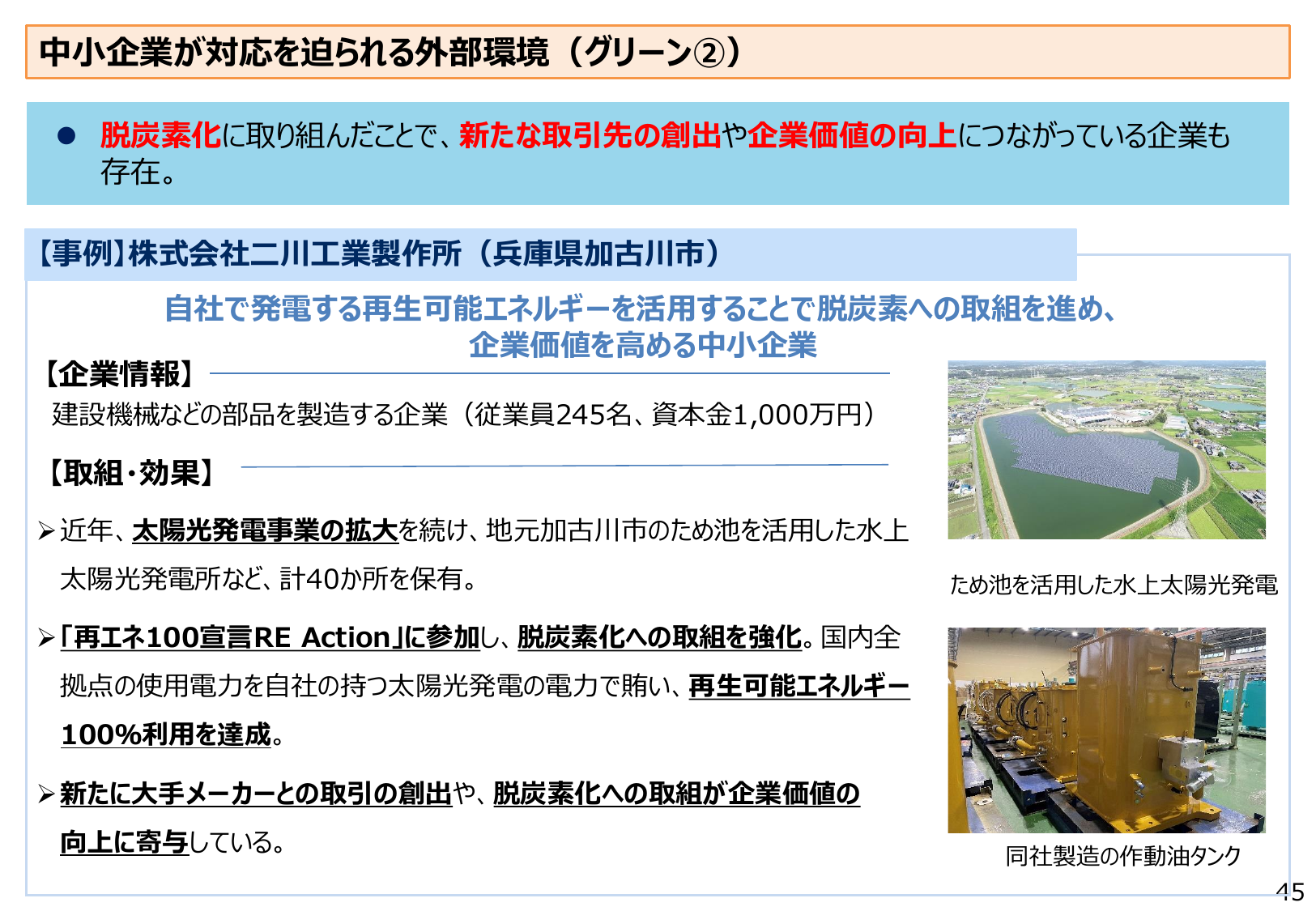 中小企業が対応を迫られる外部環境（グリーン②）